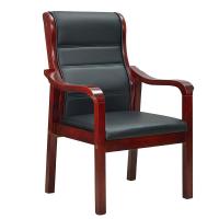 易企采 橡胶实木办公椅会议厅椅子棋牌室麻将椅将军椅中式酒店耳朵椅培训椅
