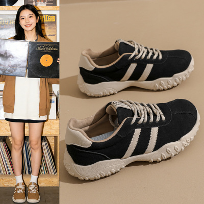 2026春季新款韩版透气阿甘鞋女ins学生休闲鞋女德训跑步鞋