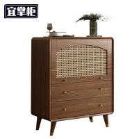 宜掌柜 木质矮柜 一门两抽 台