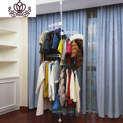 封后凉衣架家用可伸缩置地式移动凉晒架晒挂架子立式挂架垂直上下收缩