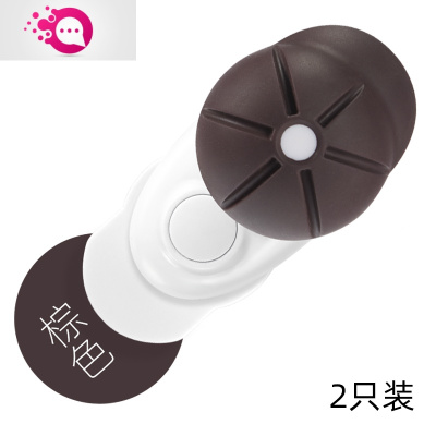 敬平宝宝防夹手门卡门挡器固定安门夹儿童挡门器防风门阻防关门升级款门档棕色2只装-安门卡