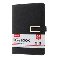 宝克(BAOKE)NB3518 磁扣商务记事本PU皮质18K 办公专用软皮面笔记本日记本 96页/本 一本装