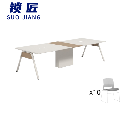 锁匠长条桌300cm+10椅套