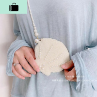 杜鹃珠绣原创设计ins欧美复古泫雅手工珍珠贝壳甜美女串珠斜挎包NEW LAKE女斜挎包