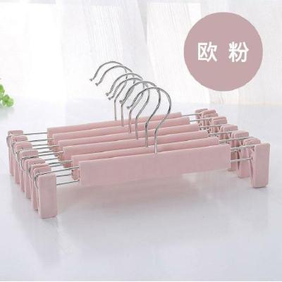 衣架子晒衣服裤架裤夹子家用成人衣架挂晾衣架室内弧威(HUWEI)