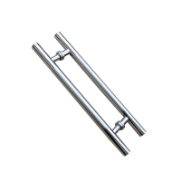 历途科技玻璃门拉手600mm长400mm孔距 对