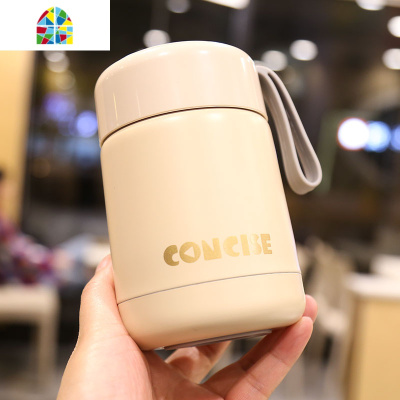 矮胖小巧可爱保温杯原宿风ins清新学生随手杯子男女士便携水杯子 FENGHOU 白色260ml3A3