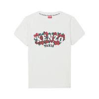 高田贤三(Kenzo)纯棉短袖圆领直下摆女运动T恤休闲百搭套头衫