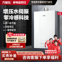 万家乐[安睡洗S9 MAX·四驱增压水伺服]13升燃气热水器天然一级恒温防冻