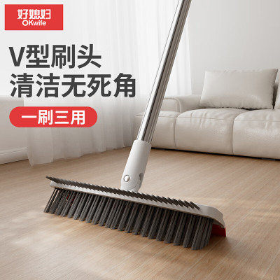 好媳妇多功能清洁地刷 23cm 立净三面地刷AGW-3458 红白色