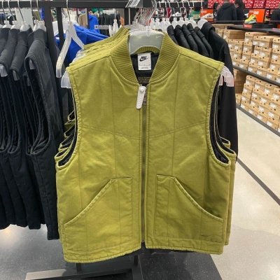NIKE耐克棉背心AS M NL PADDED WORK立领男装马甲FQ1862-307 D