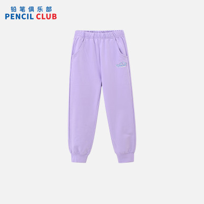 [1件3折]铅笔俱乐部童装2025年秋装新款女童长裤中大童针织运动裤儿童休闲裤子