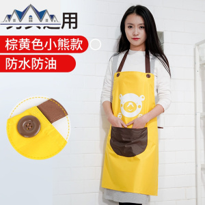北欧长袖防水防油围腰男女时尚可爱家用做饭家务罩衣大人 三维工匠围裙/袖套