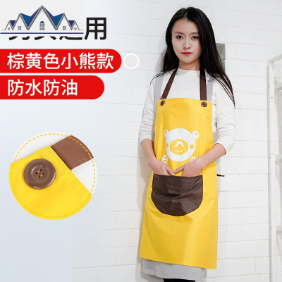北欧长袖防水防油围腰男女时尚可爱家用做饭家务罩衣大人 三维工匠围裙/袖套