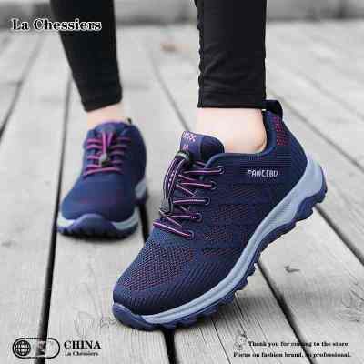 La Chessiers老人鞋女新款春夏季中老年运动休闲情侣健步鞋男爸爸妈妈防滑软底休闲鞋