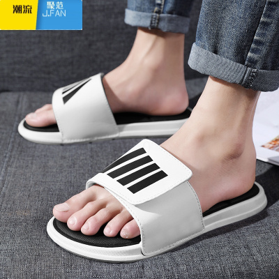 聚范夏季拖鞋男士特大码脚肿45高脚背防滑46胖脚宽肥加肥宽加大号凉拖