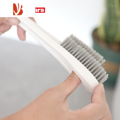 三维工匠软毛鞋刷子洗衣刷多长柄塑料小板刷不伤鞋洗鞋器清洁刷