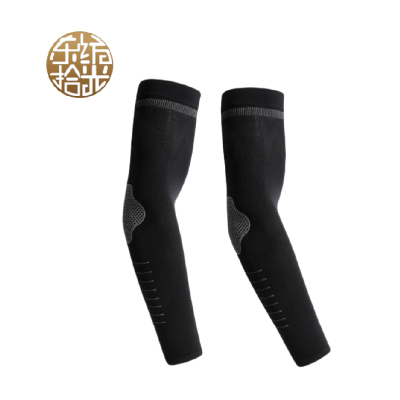 东纺拾光 DF2026 男款冰丝透气防晒袖套无指款黑色 1双/包