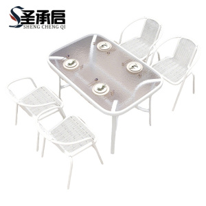 圣承启 室外桌椅 120cm+4椅 套
