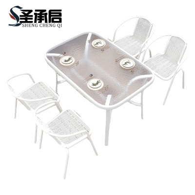 圣承启 室外桌椅 120cm+4椅 套