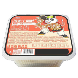 品品冷吃 千层肚(黑标)1kg 麻辣红油 捞汁凉拌零食 凉拌下酒菜