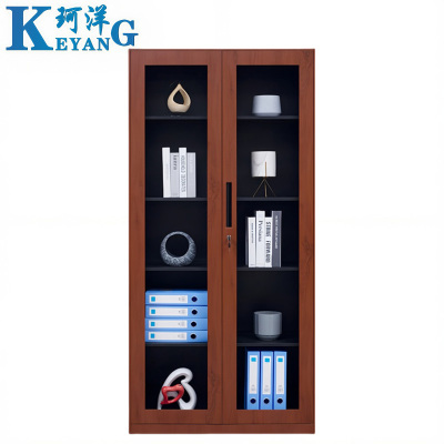 珂洋 备品柜 通玻(红木纹) 台