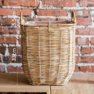 美帮汇洋葱盆景大型仿真植物绿植仿真树装饰摆件陈列布景道具 藤筐A款(推荐搭B/C/E)