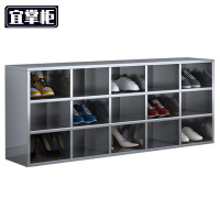 宜掌柜不锈钢车间换鞋柜 15格(304)台