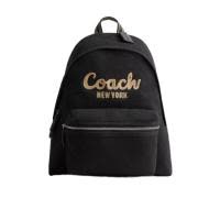 COACH女士休闲运动背包大容量便携多层拉链设计顶部提手可调肩带