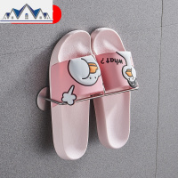 浴室拖鞋架壁挂免打孔卫生间厕所挂架家用不锈钢免钉后鞋架收纳 三维工匠收纳层架