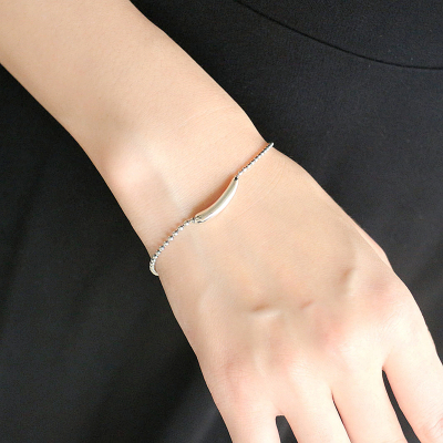 s925银手链小辣椒个性时尚小众气质复古冷淡风银饰珠子链学生礼物送女朋友老婆情人节七夕生日礼物