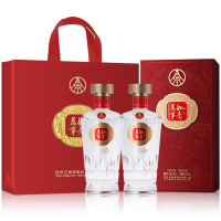 五粮液股份万事如意福顺52度500ml*2瓶纯粮食浓香型白酒礼盒装