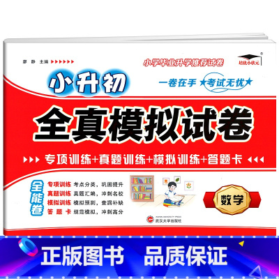 数学 小学升初中 [正版]2023新版升级版小升初语文数学英语全真模拟试卷小学毕业升学名校招生真卷精选六年级小升初系统总