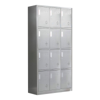 正斌不锈钢更衣柜储物柜更衣室储物柜员工衣柜201十二门储物柜