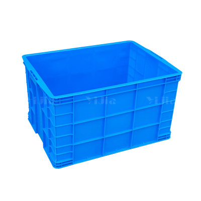 翌嘉YJ4120567 蓝色塑料周转箱大号工业胶箱 860*630*480