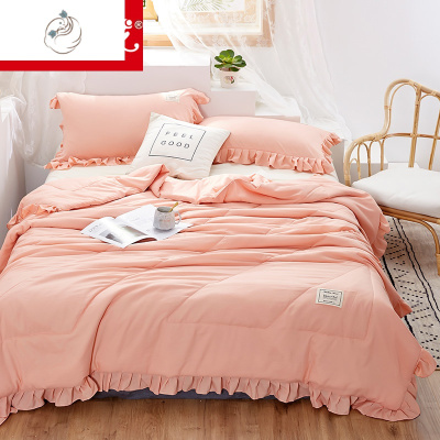 水洗棉夏被夏天儿童被子可机洗夏凉被学生宿舍双人夏季空调棉被舒适主义