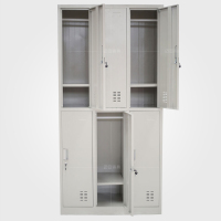 六门更衣柜钢制更衣柜铁皮衣柜6门更衣柜铁皮柜员工更衣柜储物柜