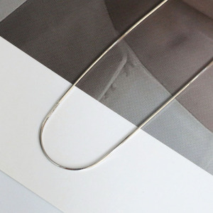 蛇骨链配链S925纯银项链锁骨链百搭女士极简冷淡风银链子银饰颈链送女朋友老婆情人节七夕生日礼物