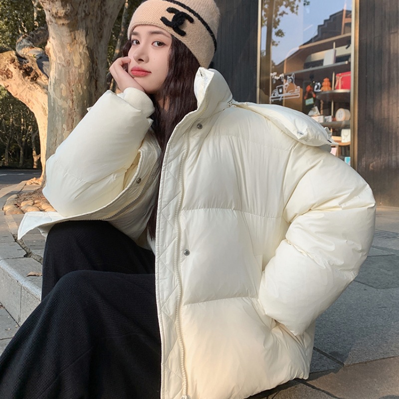 韩版休闲百搭短款羽绒棉服女小个子冬季2025年新款加厚面包服外套