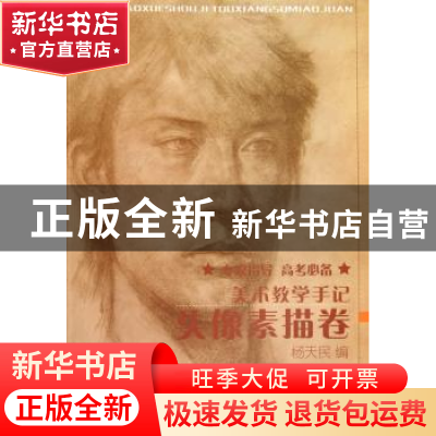 正版 美术教学手记:头像素描卷 杨天民编 安徽师范大学出版社 97