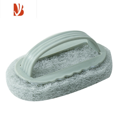 三维工匠厨房清洁刷锅强力去污带手柄海绵块清洗器浴室浴缸瓷砖擦海绵擦