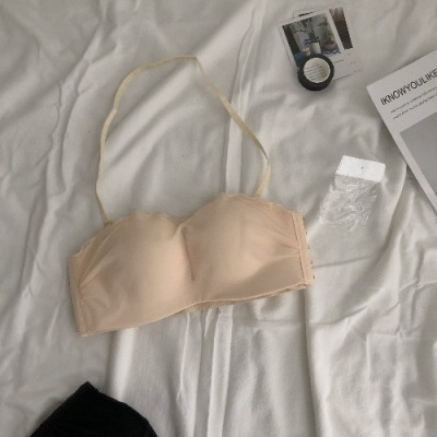 YUNWUXIN无肩带无钢圈小胸聚拢文胸抹胸式隐形胸罩防滑内衣防走光裹胸女春抹胸