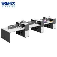 铭思达屏风办公桌3.6米对坐六人位张