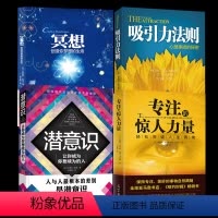[正版]全4册 吸引力法则+冥想+潜意识+专注的惊人力量 神奇的个人磁场效应成为你想成为的人突破人生困境心灵修养心理学