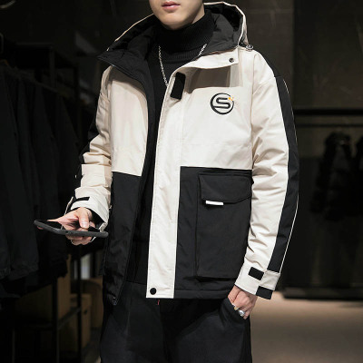 NEWLAKE男装棉衣2020冬季新款羽绒棉服男潮流帅气短款棉袄青年冬装厚外套棉衣