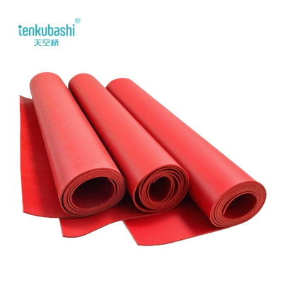 天空桥 绝缘橡胶垫 红色平面5mm 10kv 米