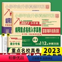 绵阳入学真卷264套]语文+数学(2024版) 小学升初中 [正版]2024绵阳四大名校招生分班真卷 语文数学小升初入学