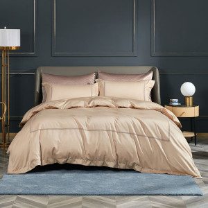 罗莱家纺(LUOLAI) 珊妮100支全棉贡缎四件套