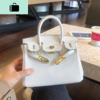 手提铂金包女2020新款流行包包ins百搭大容量凯莉包女单肩斜挎包NEW LAKE女斜挎包