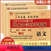 语数英[全三册] 小学通用 [正版]2023年江苏13大市小学毕业升学真卷精编语文数学英语3年真卷实战演练江苏省小升初考